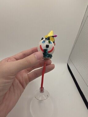 Vintage Jack In The Box Restaurant Christmas Dashboard Suction Cup RARE